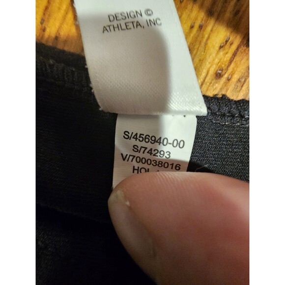 Athleta Leggings Womens Black Faux Leather Tux Metro Athleisure Pants Medium M - Picture 10 of 11